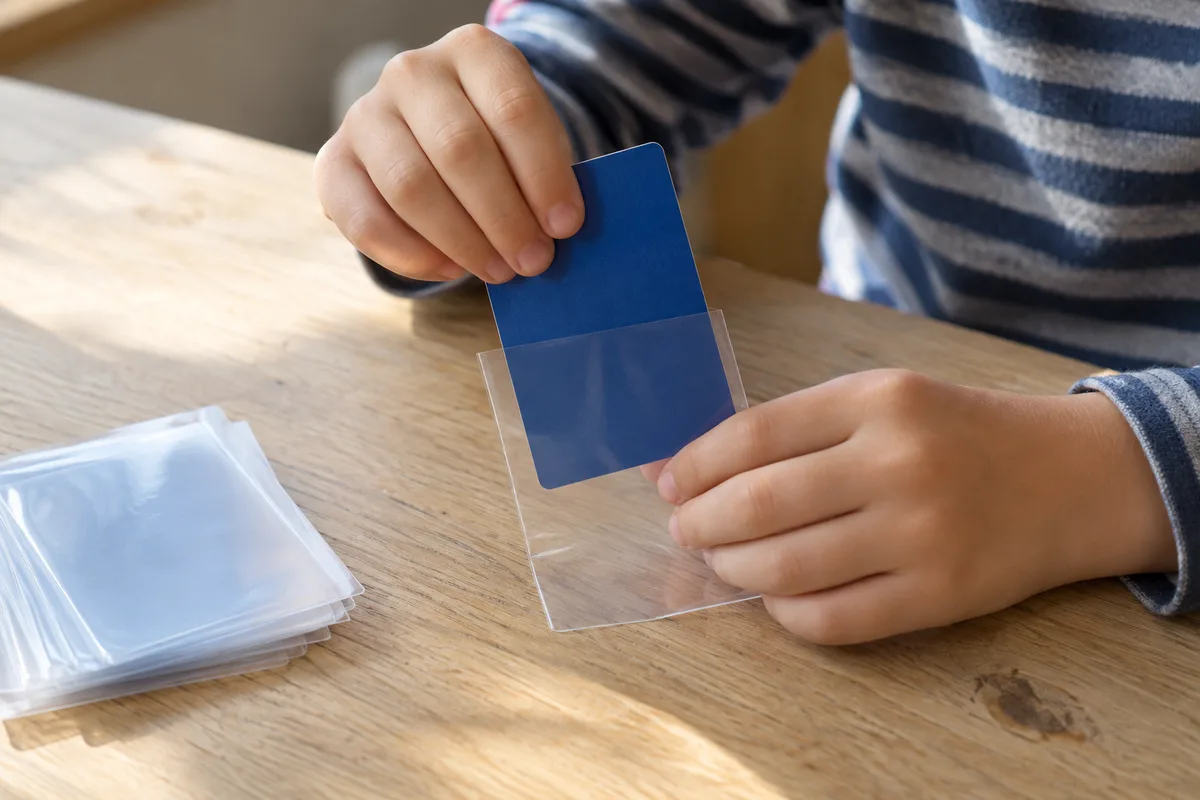 Protège-cartes Pokémon : le geste à apprendre à l'enfant